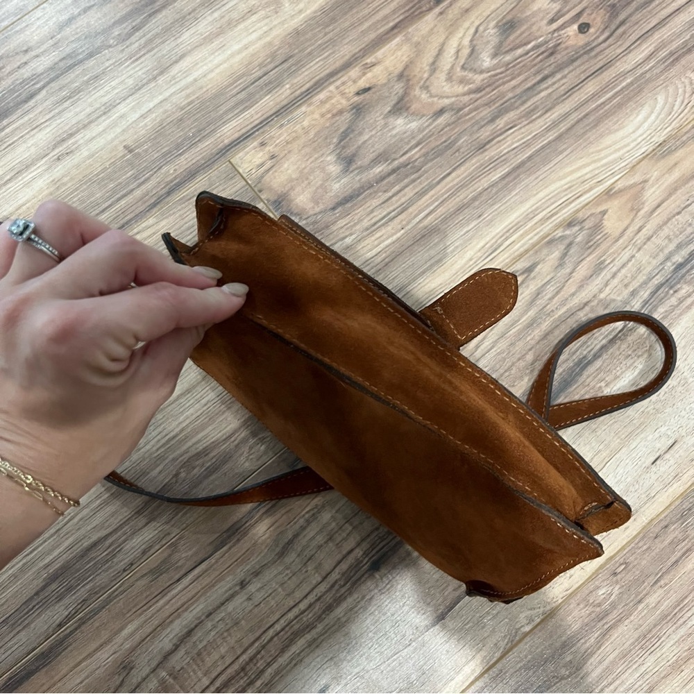 Minelli Paris Suede Boho Crossbody Bag - Picture 8 of 10